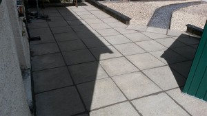 Patio and chipping clean up after from BigSul Garden and Maintenance Services