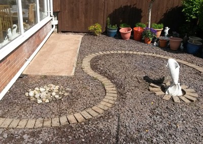 Pressure Washed Patio area & Garden cleaned