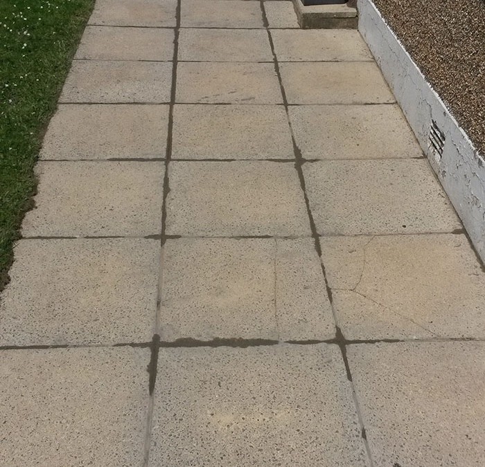 Pressure washed Patio