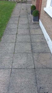 Pressure washed Patio Before from BigSul Garden and Maintenance Services
