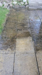 Pressure washed Patio During from BigSul Garden and Maintenance Services
