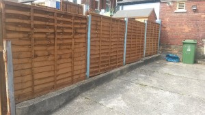 Replacement Fence After from BiigSul Garden and Maintenance Services